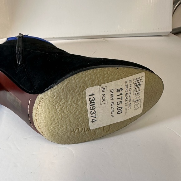 Sam Edelman Color Block mid heel Suede and Leather Ankle Boot NWT - Picture 8 of 12